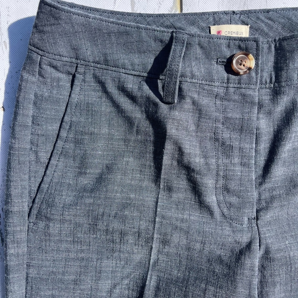 Cremieux NEW Navy/Grey Women's Trousers size 2 Medium Rise